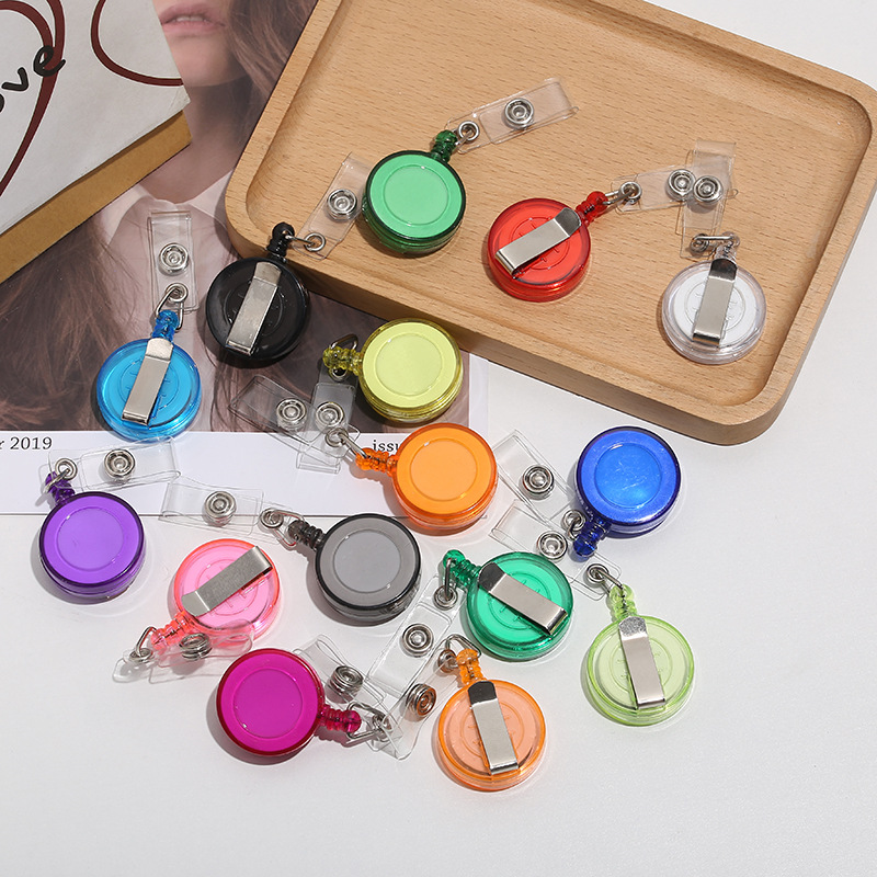 Transparent Easy Pull Buckle Outdoor Real Color Easy Pull Buckle Easy Pull Retractable Buckle Wire Puller ID Buckle