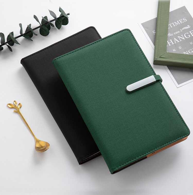 Picture of A5 business notebook B5 metal buckle PU notebook can add logo office notebook Workbook