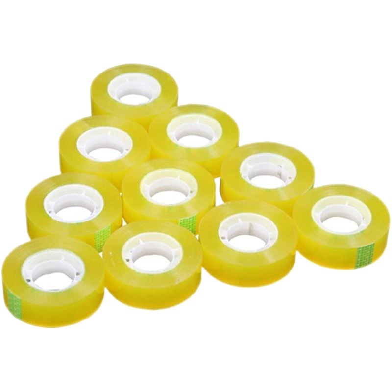 Flower shop stationery tape white easy to tear small tape 1.2cm student tape transparent small tape tape