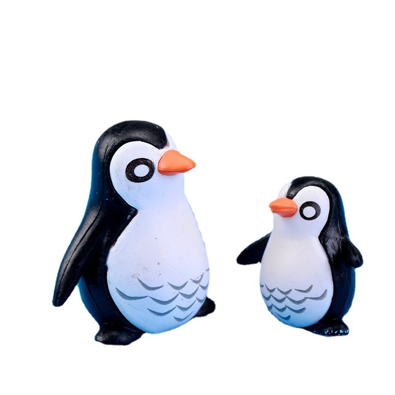 Picture of Moss micro landscape jewelry penguin father and son doll DIY small ornaments multi-inside ornaments