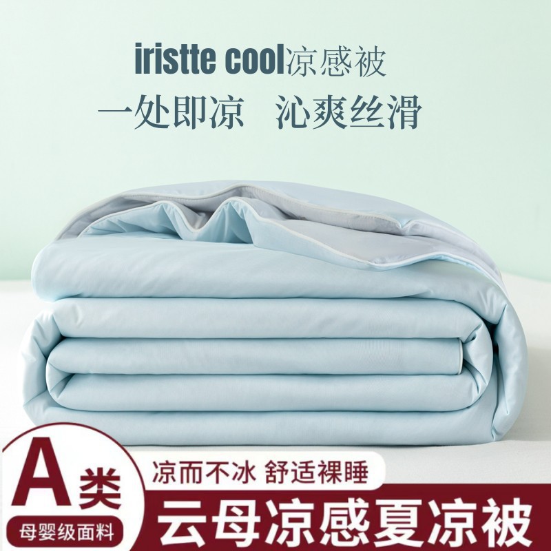 2025 New Type A Cool Summer Quilt Ice Silk Summer Quilt Air Conditioning Quilt Single Double Summer Machine Washable Thin Quilt