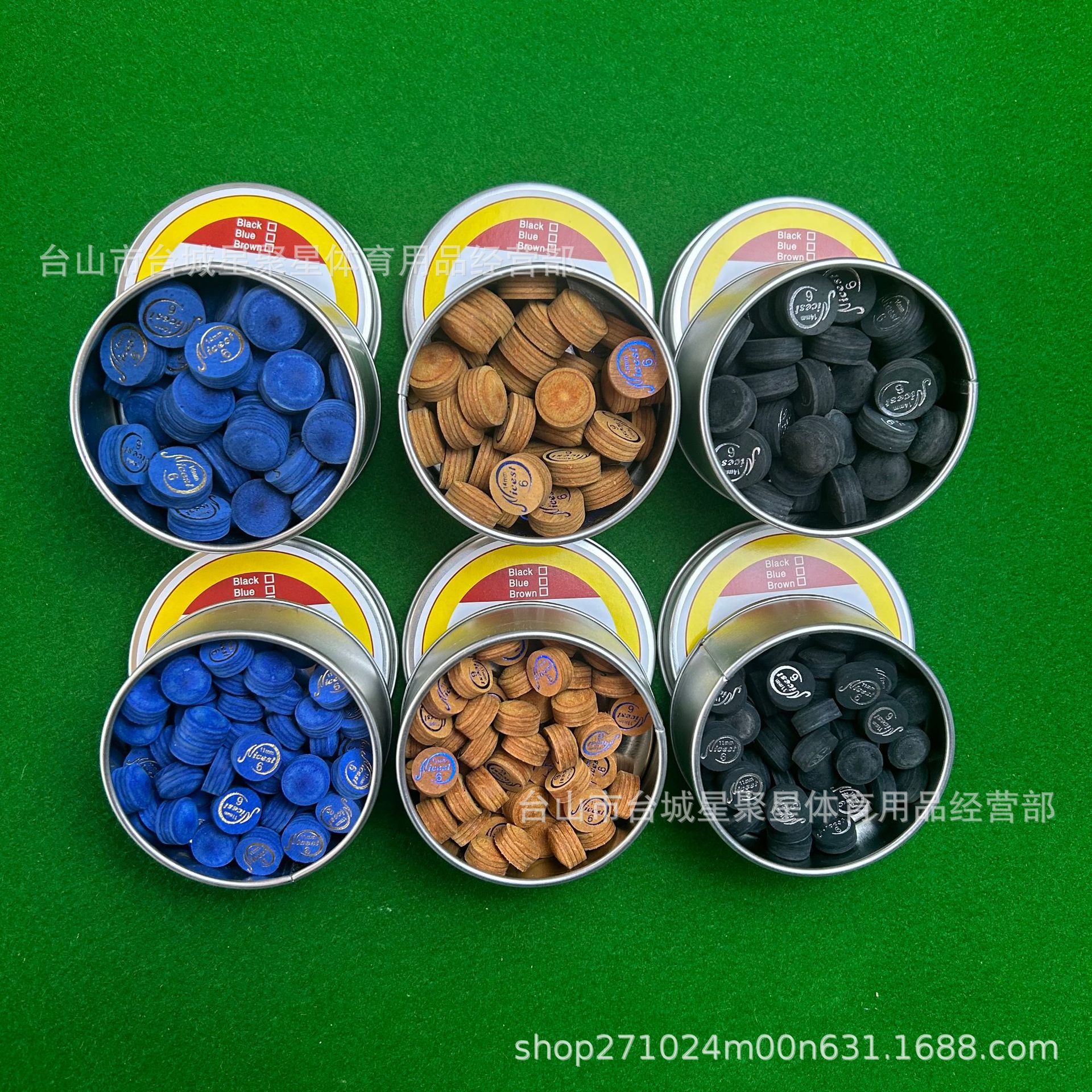 Nestor multilayer leather head 11mm/12mm/14mm Chinese eight-ball billiard head American nine-ball leather head