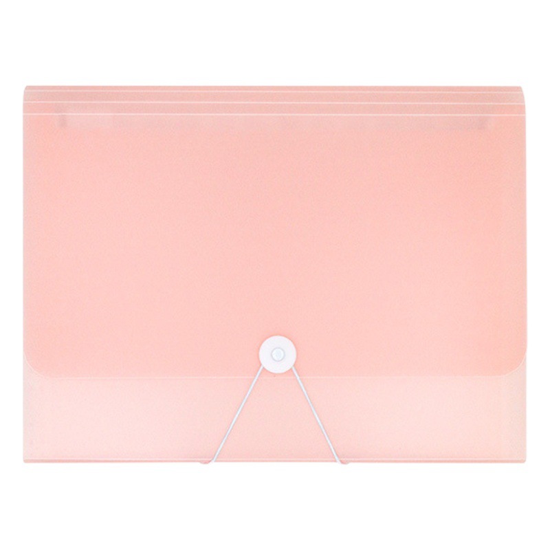 Sanqi A4 organ bag 13 GLA rope candy color milky white inner container large capacity folder examination paper storage book