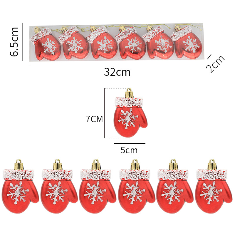 Picture of Wholesale Christmas new decorations Christmas tree decoration Christmas hand gift painted gloves Christmas socks