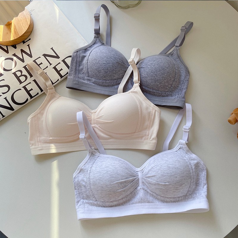 Picture of Japanese-style Seamless Underwear Women's Small Chest Gathered and Large One-piece Breast Collector Anti-sagging No-steel Ring Girls' Bra