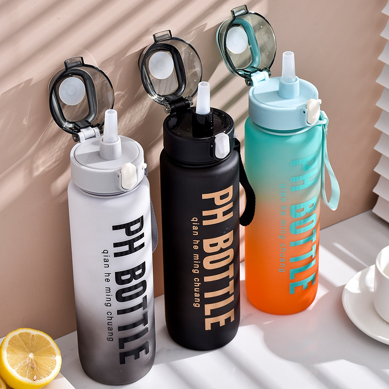 Letter Sports Water Cup Boys High-value Couple Portable Large Capacity Health Water Bottle 2025 New Space Cup