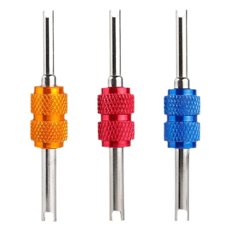 Double-headed American valve core screwdriver screw valve core valve tool screwdriver air conditioner valve core removal tool