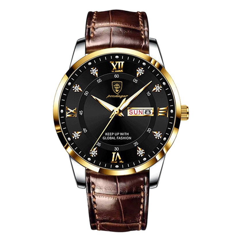 Picture of Baidagee New Waterproof Luminous Double Calendar Men's Watch Ultra-thin Quartz Watch Live AliExpress Explosions