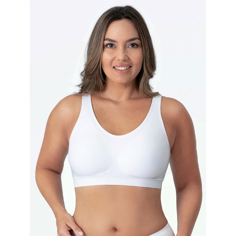 Picture of Factory direct supply cross-border explosions plus size bright silk small vest body shaping without steel ring bra women's big chest without trace