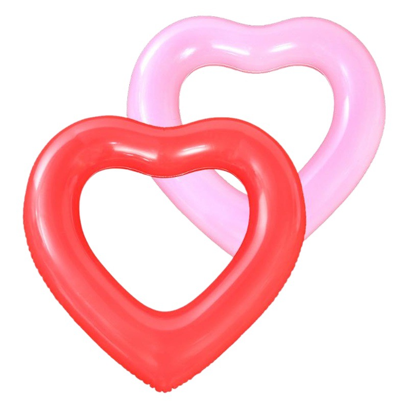 Love swimming ring inflatable water floating bed supplies toys small love swimming pool blisters pvc water use