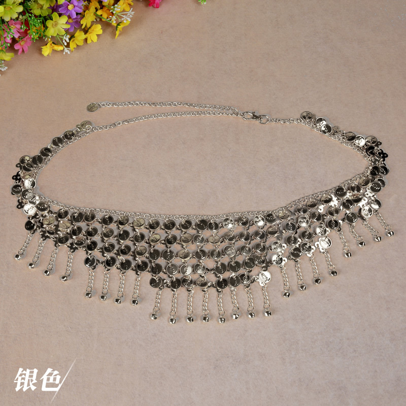Picture of Dancer Coin Belly Dance Waist Chain Belly Dance Belt Waist Chain Waist Decoration Oriental Dance Waist Chain Metal Waist Chain