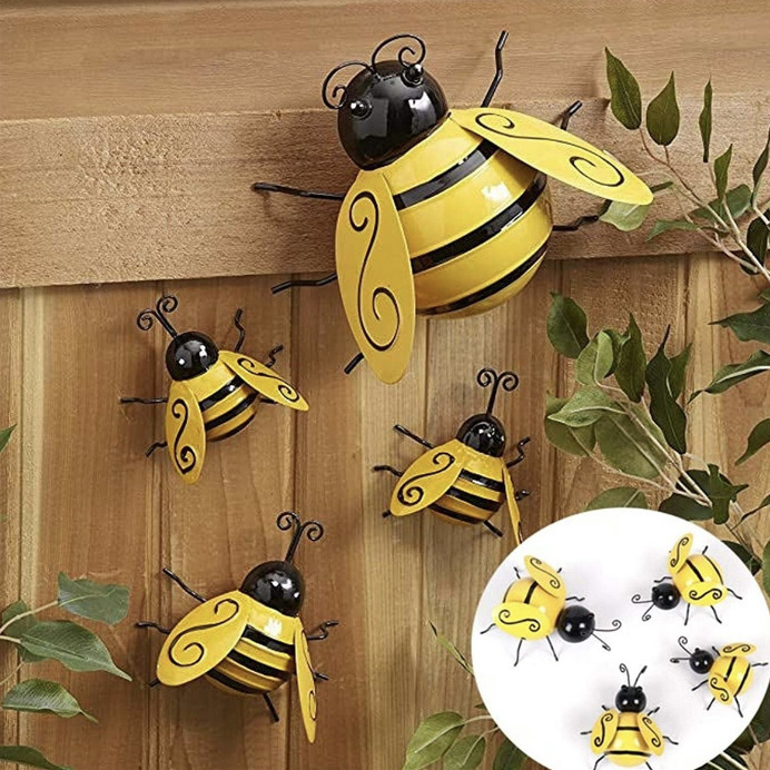 Picture of Amazon New American Country Iron Bee Decoration Nostalgic Wall Decoration Hanging Bee