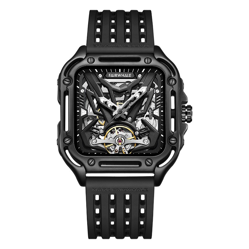 Mark Waffee Mark Fairwhale Brand Watch Automatic Mechanical Dial Tourbillon Waterproof Watch