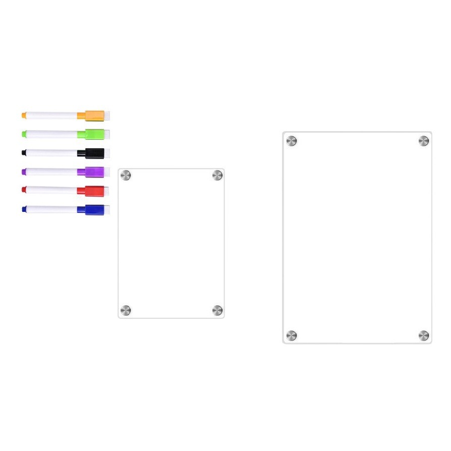 Cross-border acrylic magnetic message board household memo writing board monthly schedule magnetic refrigerator sticker