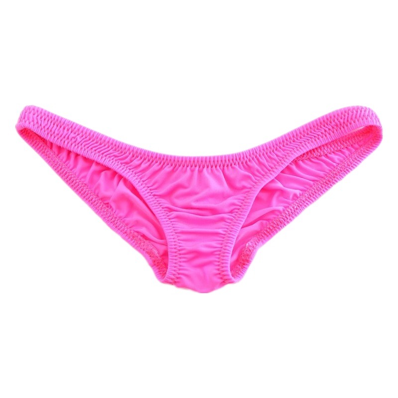 Men's Briefs Stretch Ice Silk Fabric Sexy Comfortable Low Waist Briefs Breathable Men's Bikini