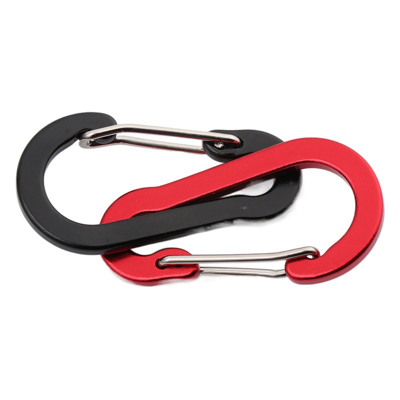 Multicolor Aluminum Alloy Steel Wire No.5 Outdoor Gourd Mountaineering Buckle Backpack Kettle Hanging Buckle Hanging Buckle Squashed Spring Buckle