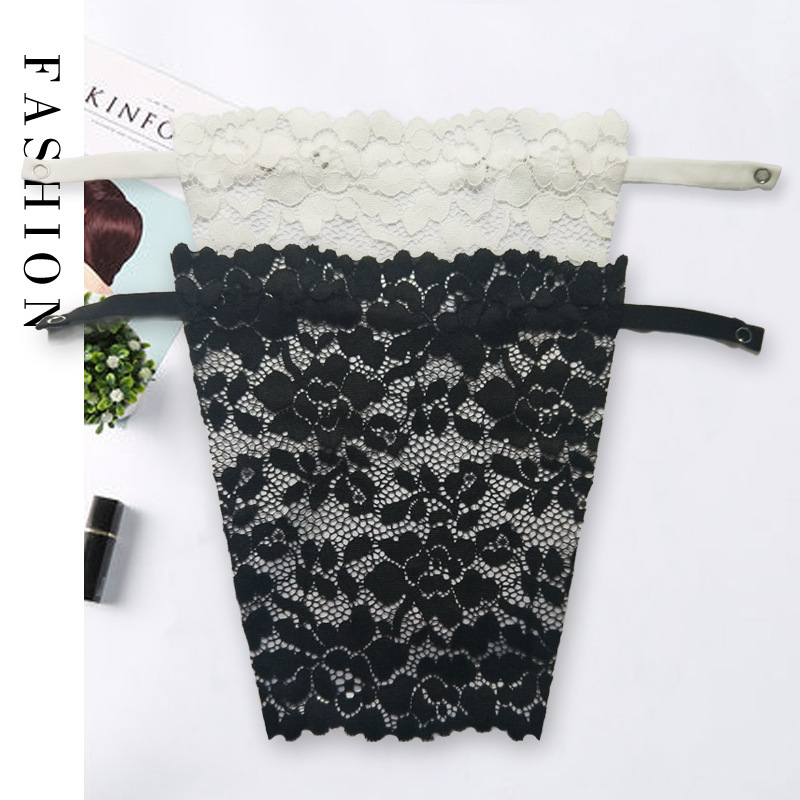 Picture of Anti-exposure tube top artifact women's one-piece lace edge bottoming inner wear wrapped chest seamless chest covering cloth chest thin