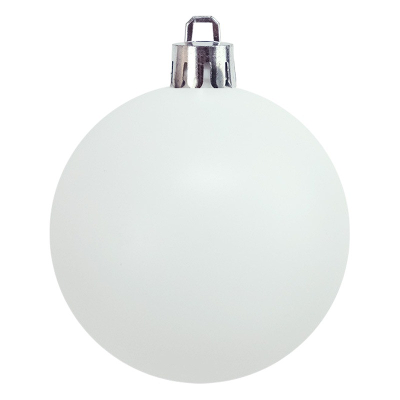 Christmas Decoration Small Ball White Ball Atmosphere Decoration Ball Pendant Environmentally Friendly Supplies Plastic Christmas Tree Accessories