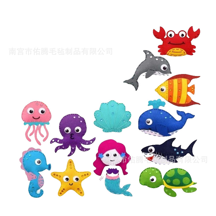 Picture of non-woven sewing sewing music handmade diy sewing suit creative cartoon children's educational kindergarten making material package