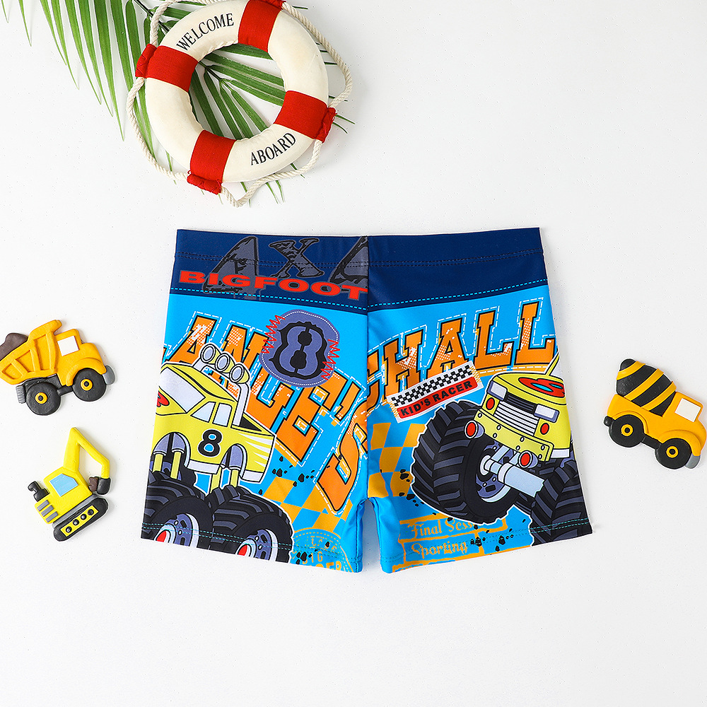Picture of Cartoon boys swimsuit baby swimsuit good fabric boys small and medium-sized children swimming trunks a generation of children's swimming trunks