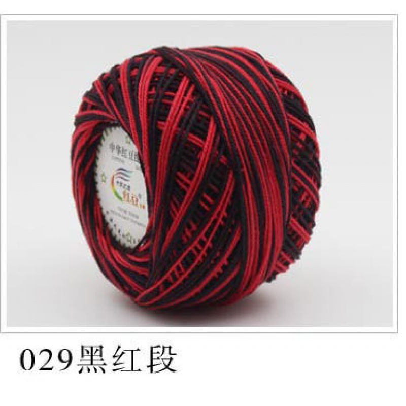 Picture of Red bean No. 3 lace cotton thread manufacturers wholesale and retail spring and summer hand-woven wool lace cotton diy