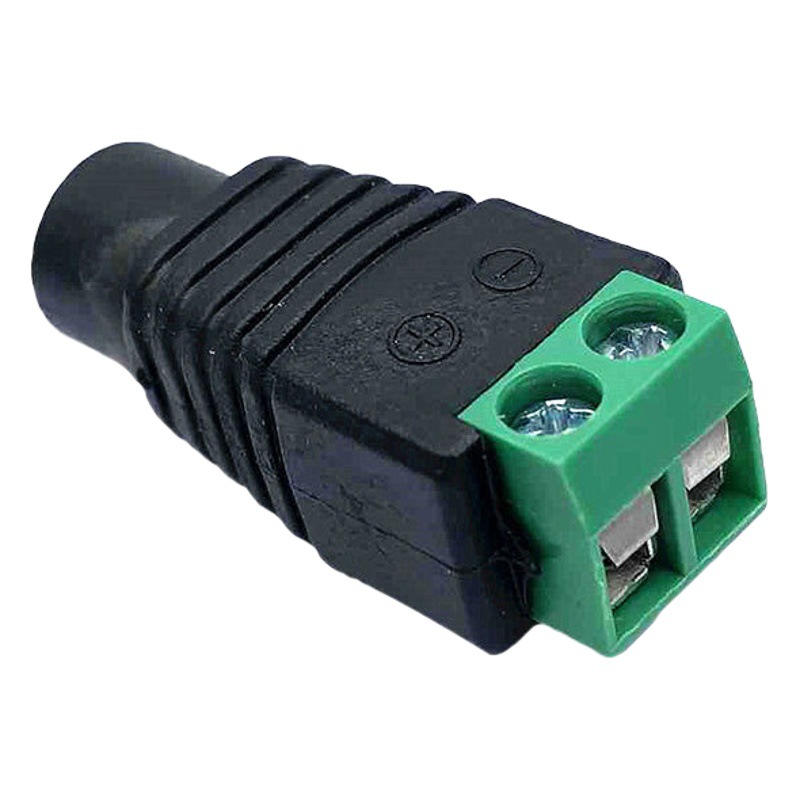Welding-free DC female connector 5.52.1 power connector LED strip connection terminal a large number of copper