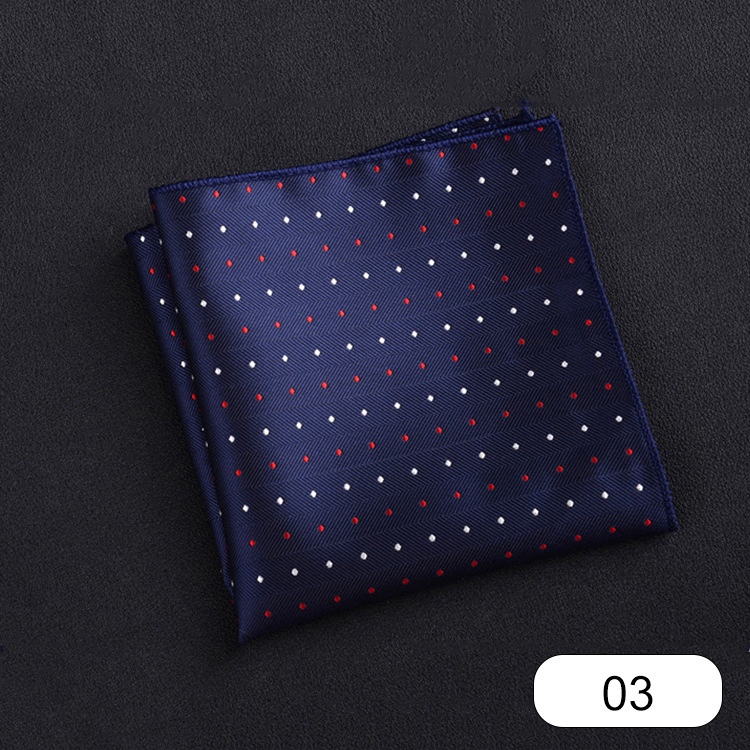 Picture of Men's suit small square scarf factory wholesale fashion polyester fashion accessories vintage embroidery pattern pocket towel men's clothing