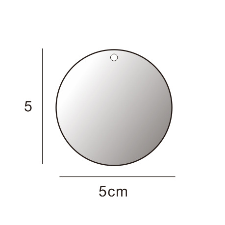 Picture of Transparent acrylic disc blank goo card cross-border handmade round embryo keychain piece decorative DIY pendant