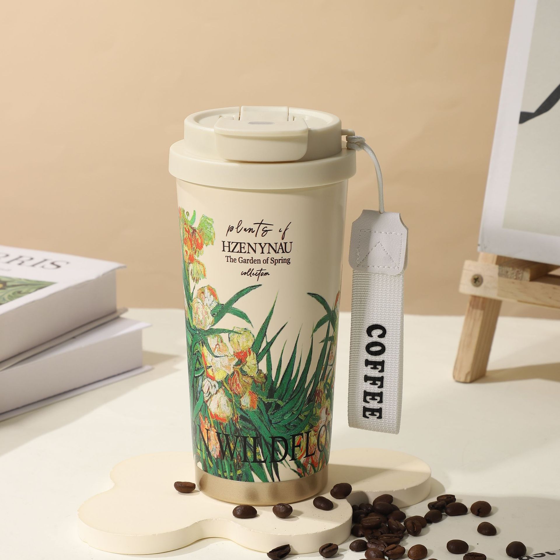 Picture of Wholesale Insulated Cups, Trendy High-Appearance Cold Coffee Cups for Men and Women, Outdoor Car-Mounted Stainless Steel Dual-Drink Gift Cups