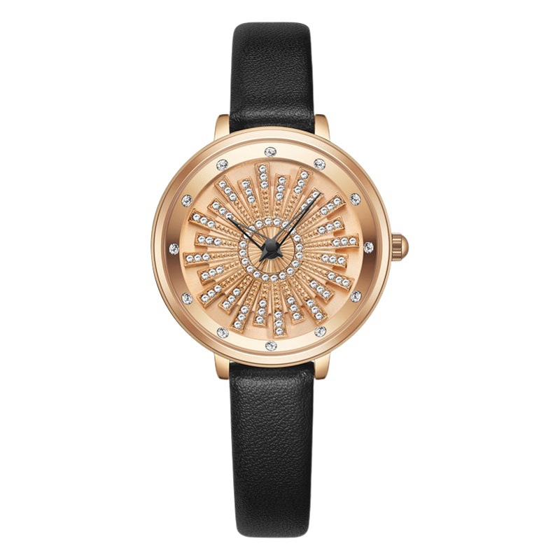 Yashiton Women's Watch Fashion Elegant Quartz Watch Runs Women's Watch Foreign Trade Watch Women's Solid Steel Band Watch