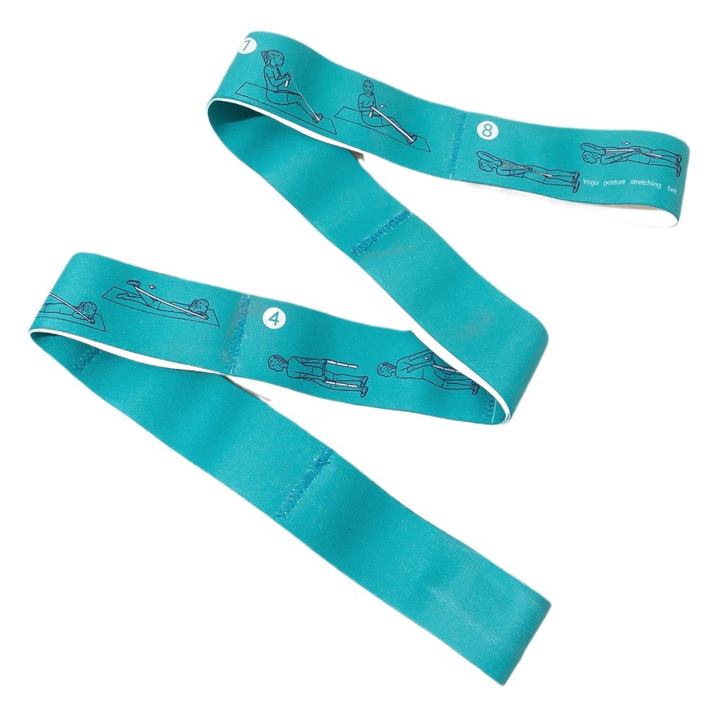 Yoga Stretch Band Resistance Band Stretching Band Iyengar Auxiliary Yoga Rope Figure-Eight Stretch Elastic Band Storage