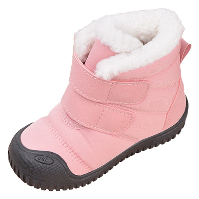 Winter New fleece-lined Warm Children's Cotton Shoes Foreign Trade Casual Soft Bottom Velcro Boots for Boys and Girls