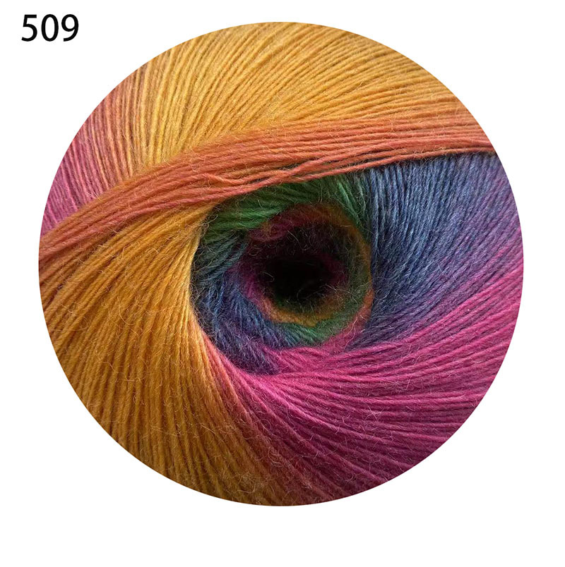 Picture of 1000 m Magic Ball Rainbow Wool Wool Wool Hand-Woven Crochet Shawl Hat Scarf Coat Coarse Baby Wool Ball