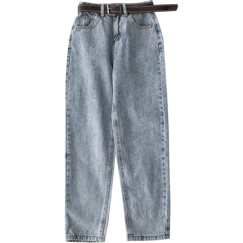 High Waist Jeans Female Students Slimming Loose Straight Summer New Arrival Wide Leg Pants Harlan Turnip Trendy Pants