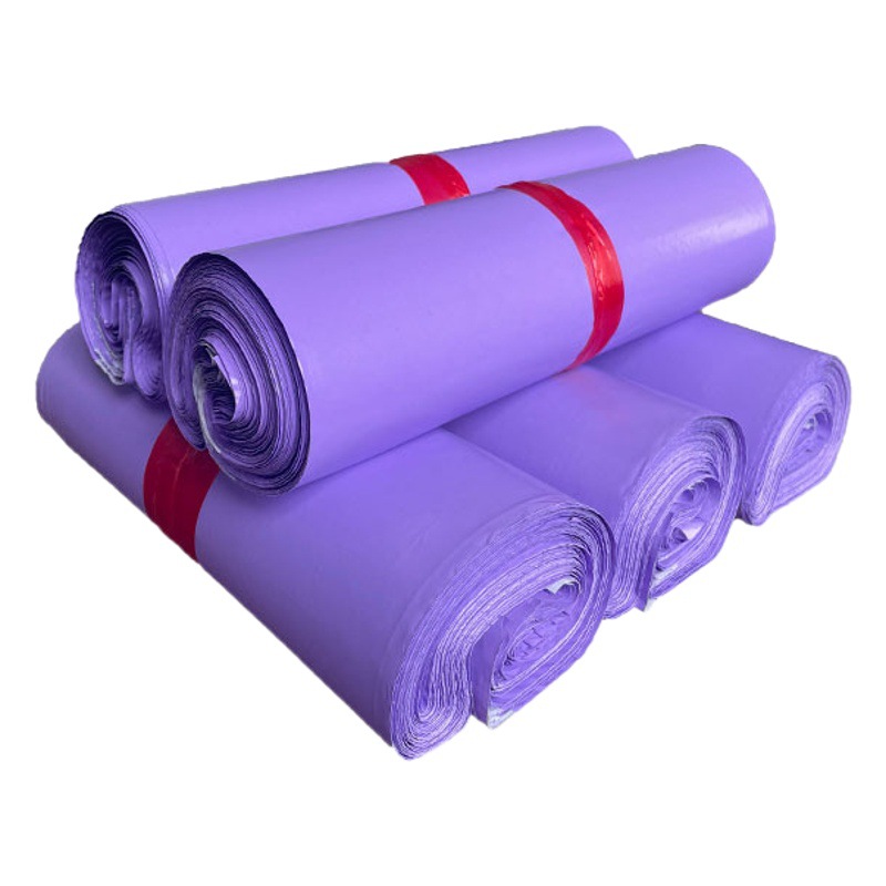 Haoru Packaging 11 Silk color logistics packaging bag purple New material express packaging bag clothing waterproof express bag