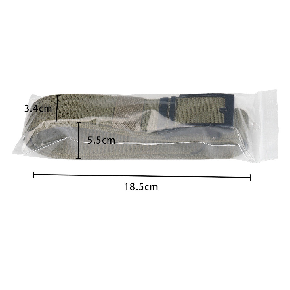 Metal Iron Buckle Men's Belt Toothless Automatic Buckle Canvas Belt Young Students Casual Versatile Trendyy Trouser Belt