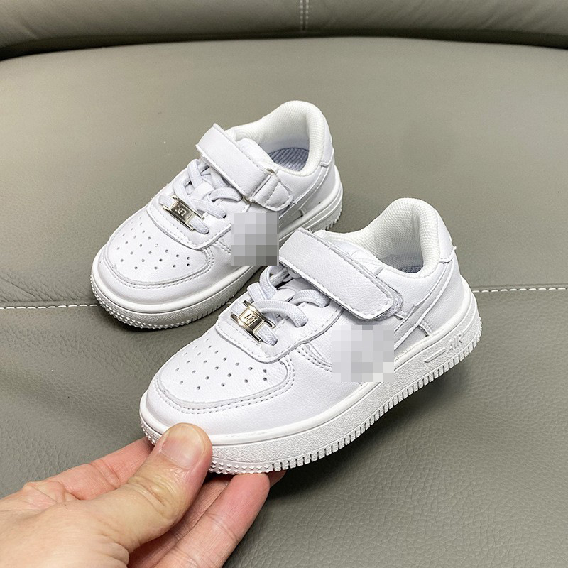 Children's Spring & Fall Versatile White Shoes 2025 New Boys' Soft-Soled Low-Cut Sneakers Girls' Sports and Casual Shoes