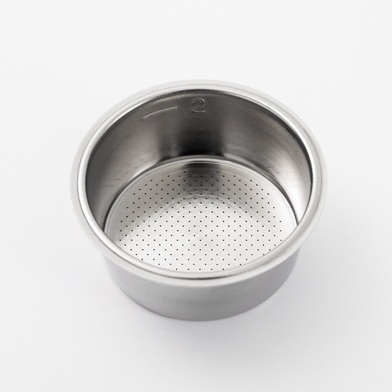 Picture of Factory supply coffee powder bowl stainless steel powder tank filter powder bowl 51 single and double person 58 powder bowl 53 blind bowl