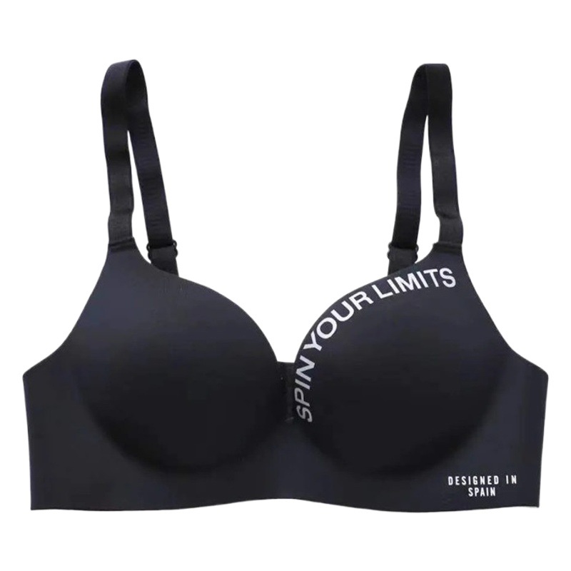 Simple one-piece seamless wireless underwear girl gathered small chest large adjustable student letter bra