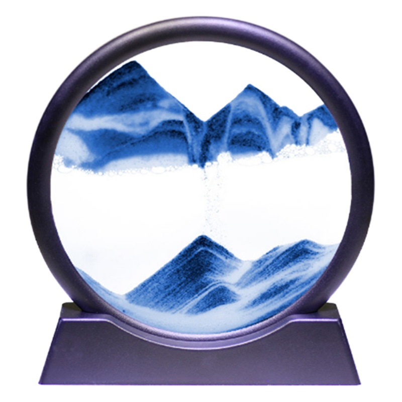 Home decorations hourglass crafts 7 inch 12 inch quicksand painting 3D hourglass creative gift a generation of hair