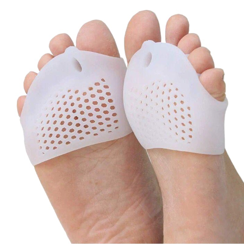 Silicone Foot Cover Five Toes Full Hallux Valgus Orthosis Honeycomb Forefoot Pad Non-Slip Breathable Toe Overlap Separator