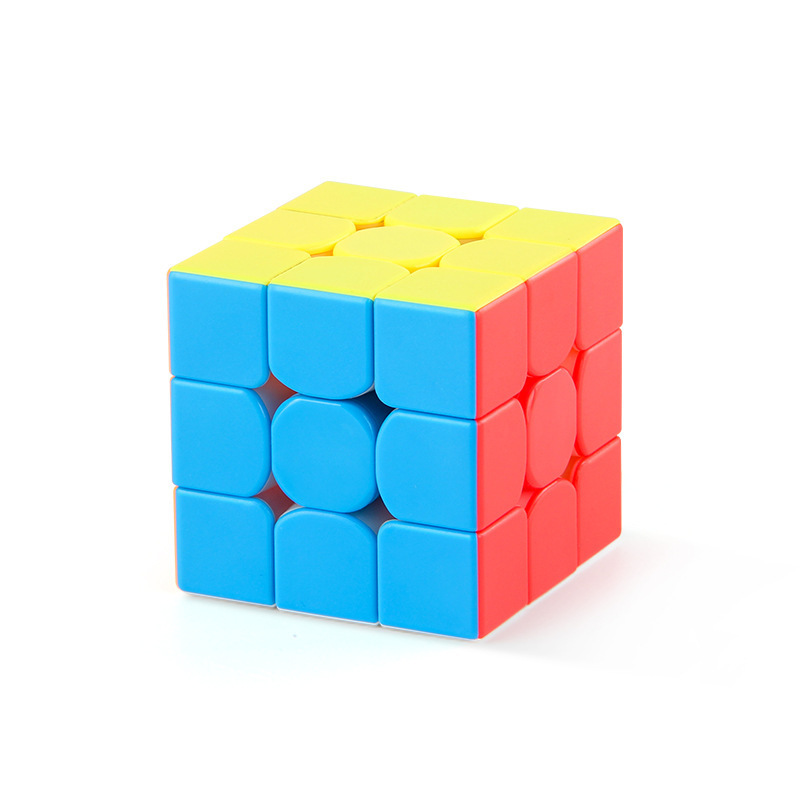 Picture of Diesheng racing smooth rotating magnetic third-order Rubik's Cube black and white background solid color positive-order Rubik's cube toy factory wholesale