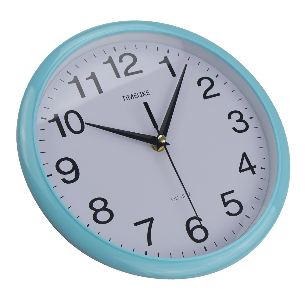 Spain 10 inch plastic wall clock creative modern simple living room wall digital scale hanging watch clock home clock