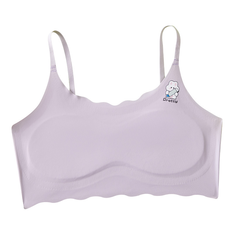 Picture of The first stage of anti-bump girls' underwear primary school students seamless girls children growth bra development period small vest