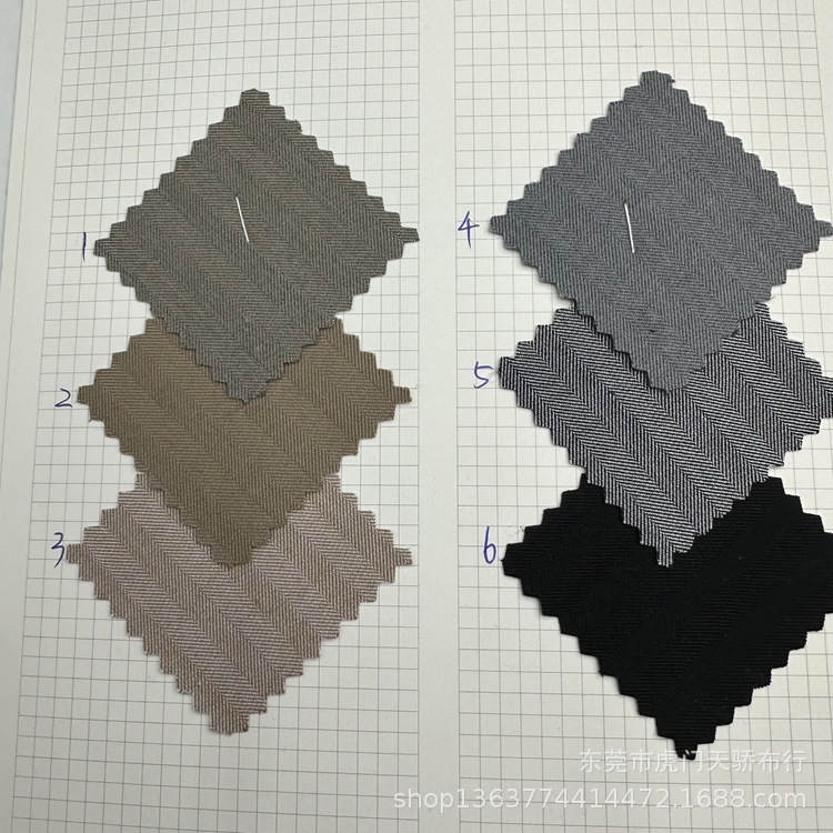 Spot woven TR herringbone skew TR herringbone woven polyester cotton fashion fabric small suit pants waistcoat fabric