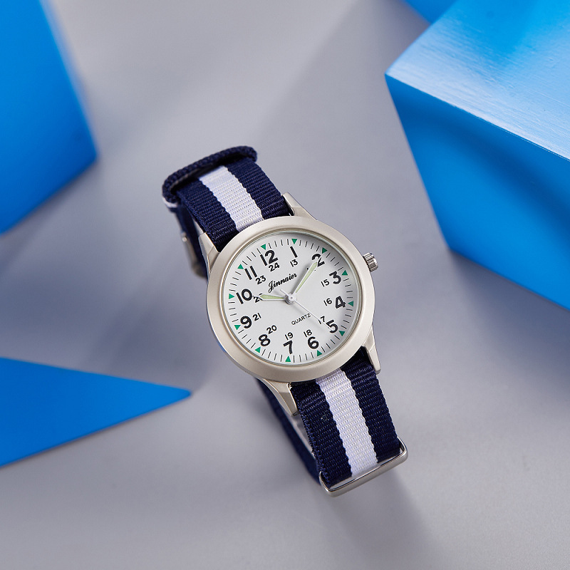 Picture of Student Casual Canvas Woven Watch with Pin Buckle Watch Pointer Manufacturer Popular Cross-Border Wholesale Watch