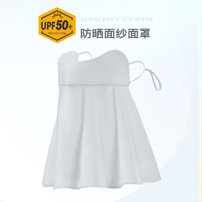 Picture of Sun protection mask for women Summer eye protection corner cover full face gradient blush breathable Thin Ice Silk sun protection silk mask