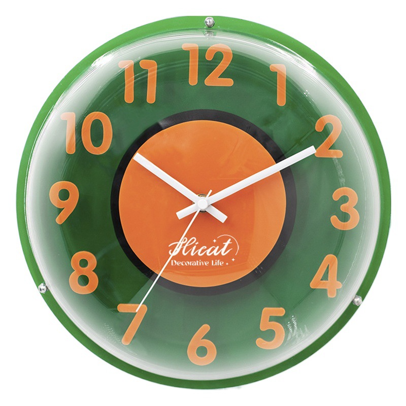 Fashion Home Creative Internet Celebrant Bubble Clock Hanging and Pendulum Dual-use Decoration Living Room Green Clock