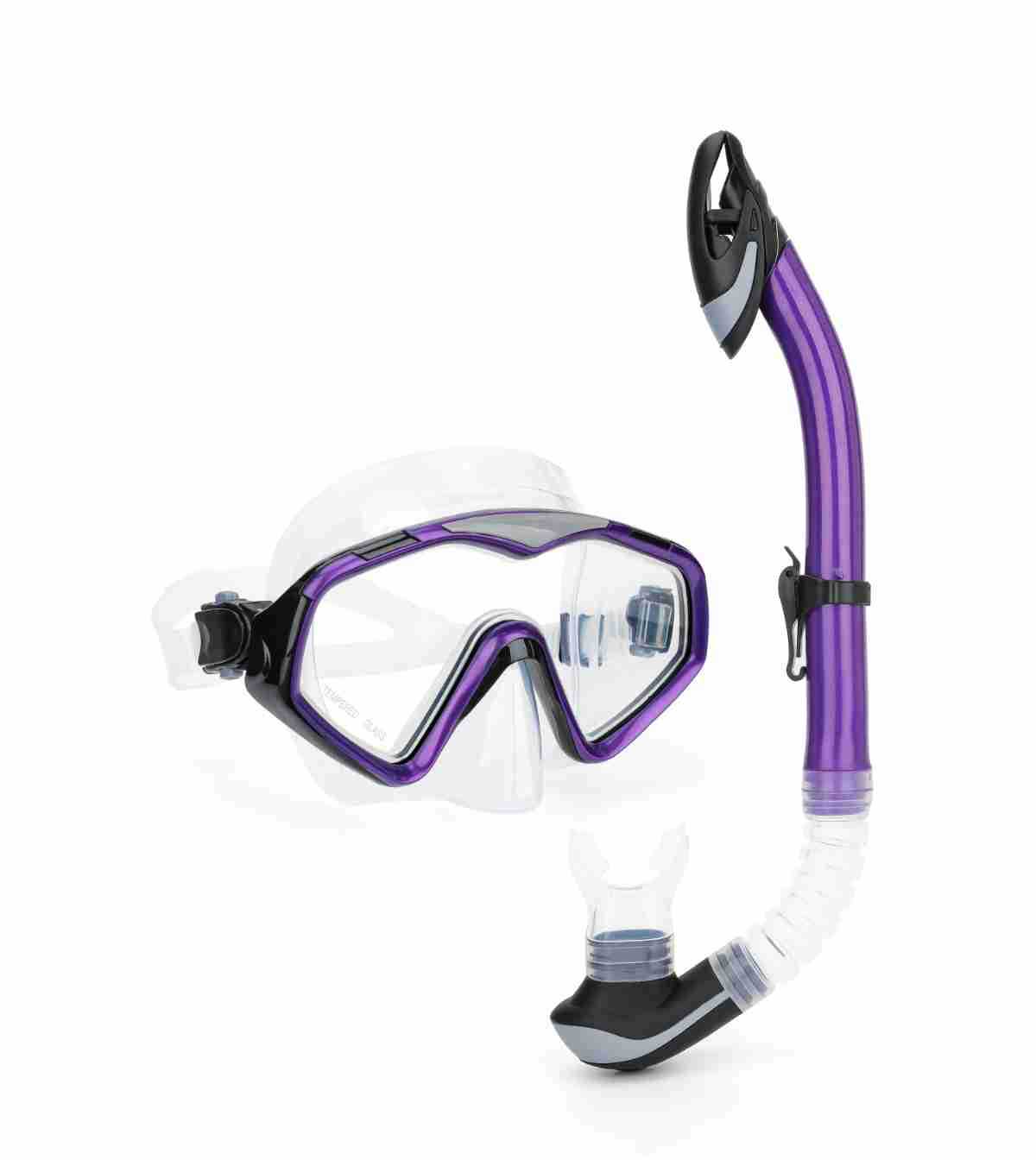 Picture of Wave Promotion Professional Snorkeling Two-Piece Equipment Diving Goggles Snorkel Snorkel Large Frame Large Field of View