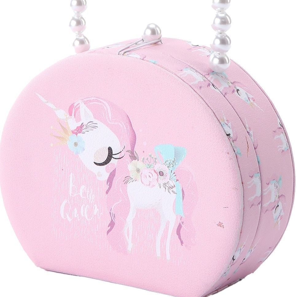 Picture of Cartoon Children's Unicorn Jewelry Box Girls Birthday Gift Jewelry Small Shoulder Bag Girls Toy Bag Manufacturer Wholesale